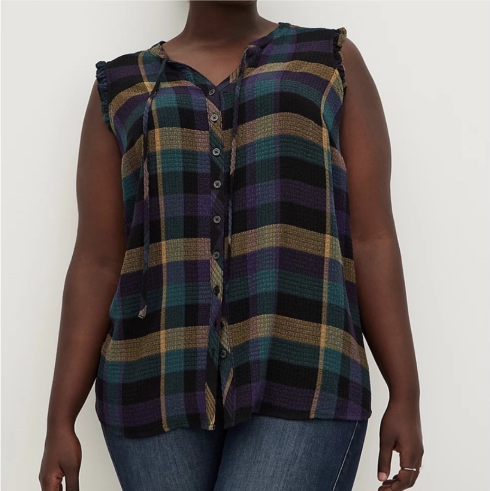 Torrid Plaid Sleeveless Top